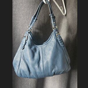 Danier blue leather handbag